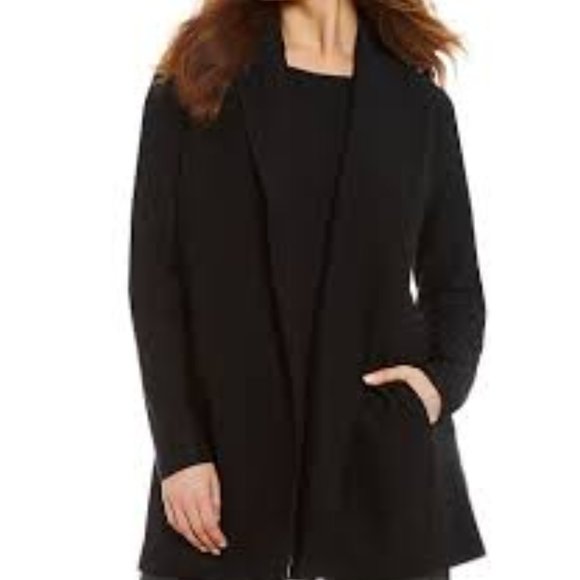Eileen Fisher Jackets & Blazers - COTTON TENCEL STRETCH SHAWL COLLAR JACKET